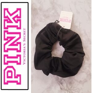 PINK Victoria's Secret Classic Black Hair Scrunchie